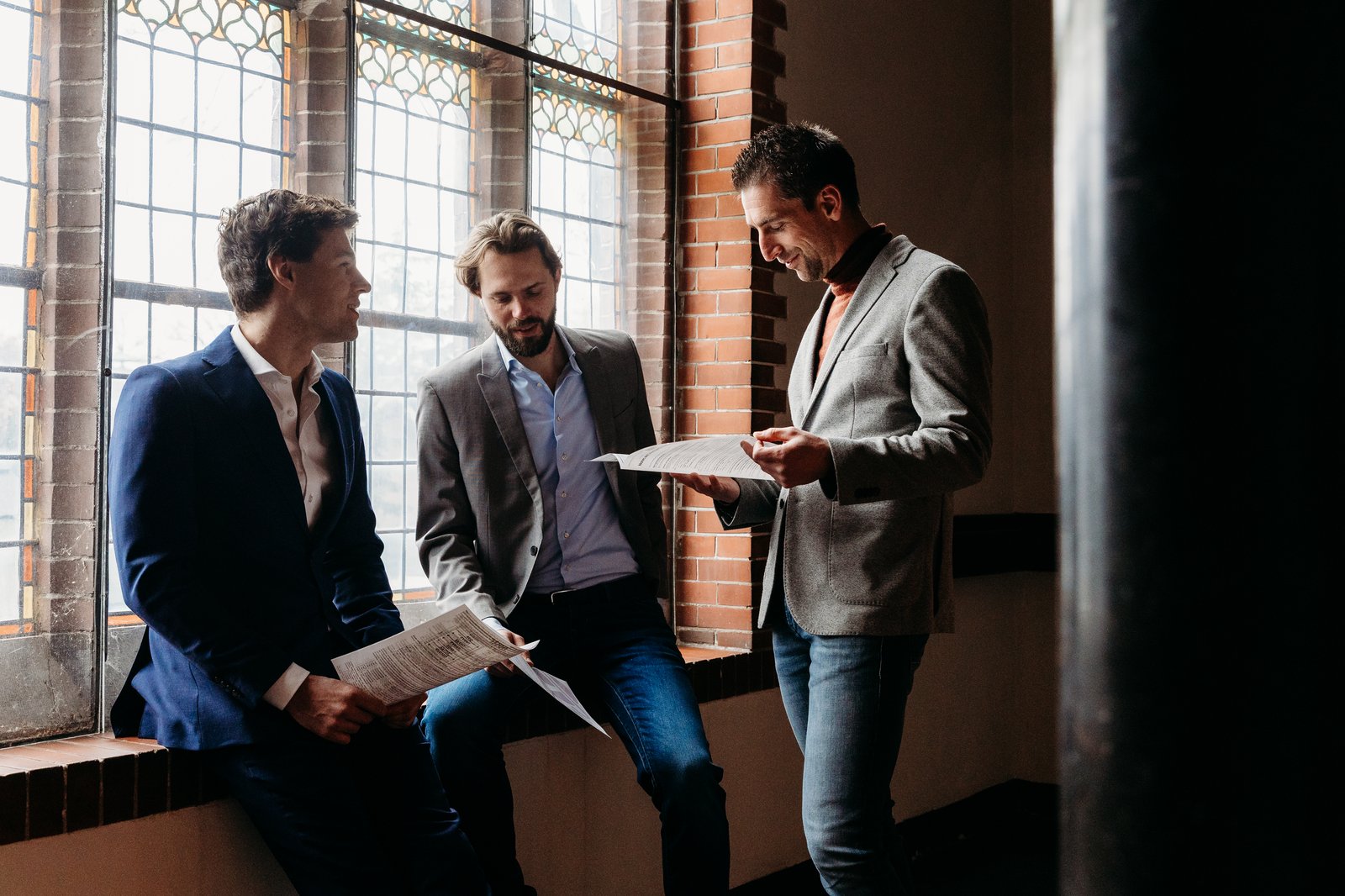 Web of Trust foundation team with Jeroen, Wouter and Sebastian